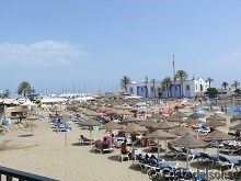 The beach promenade in Marbella