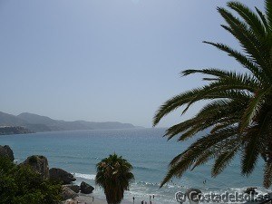View of the sea in Nerja