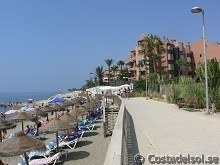 The beach promenade in Puerto Banus