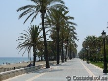 The beach promenade San Pedro de Alcantara