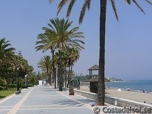 The beach promenade San Pedro de Alcantara